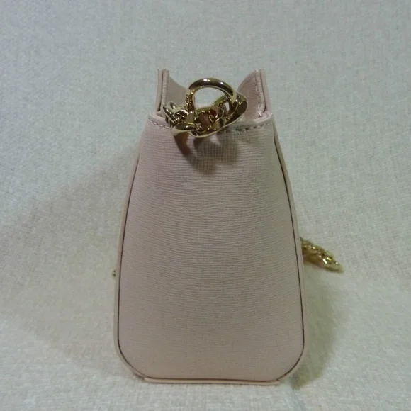 NEW FURLA Pink Leather Mini Ginevra Small Crossbody Bag AUTHENTIC FURLA MINI BAG